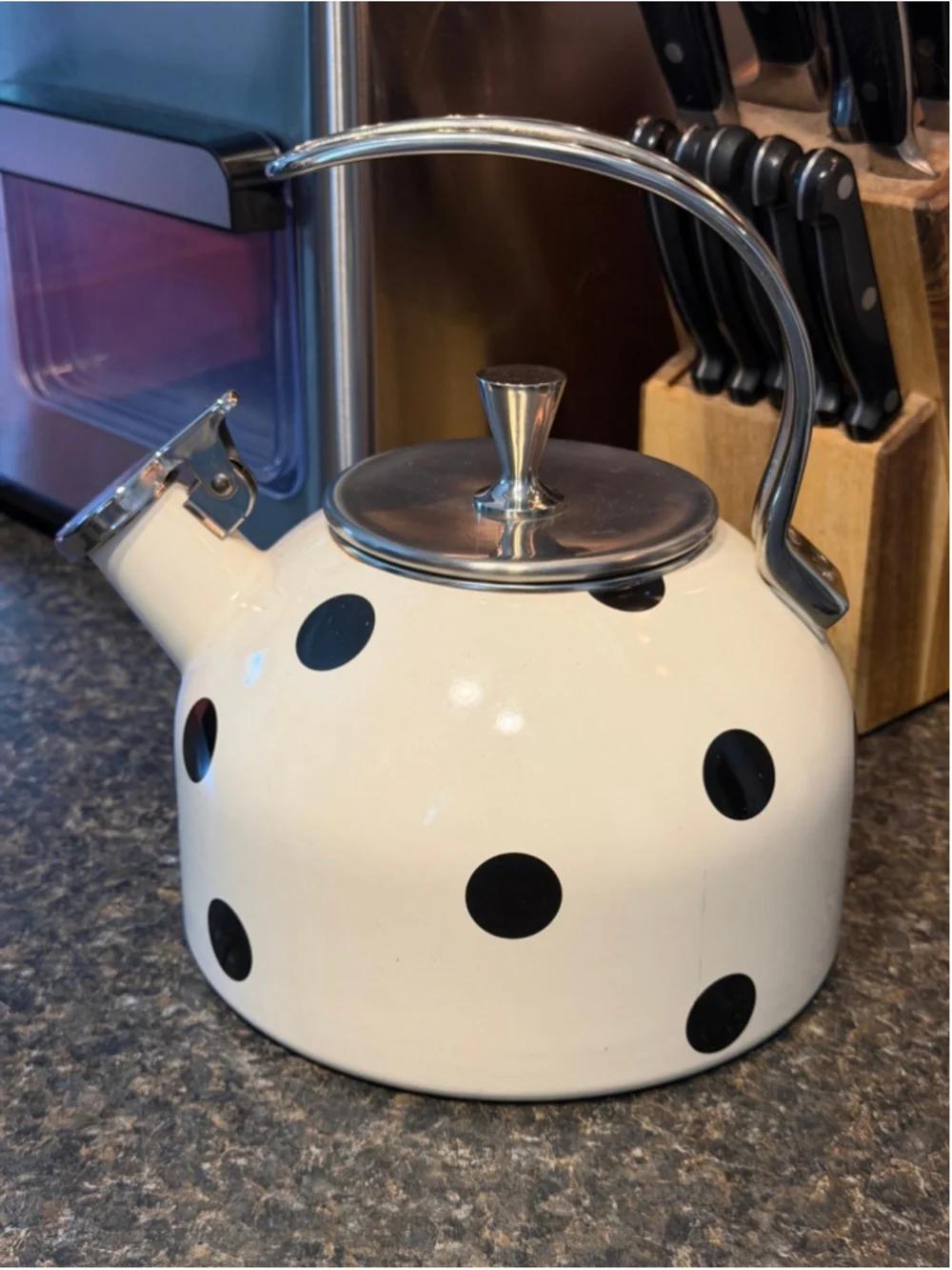 Kate Spade New York Deco Dot Whistling Tea Kettle